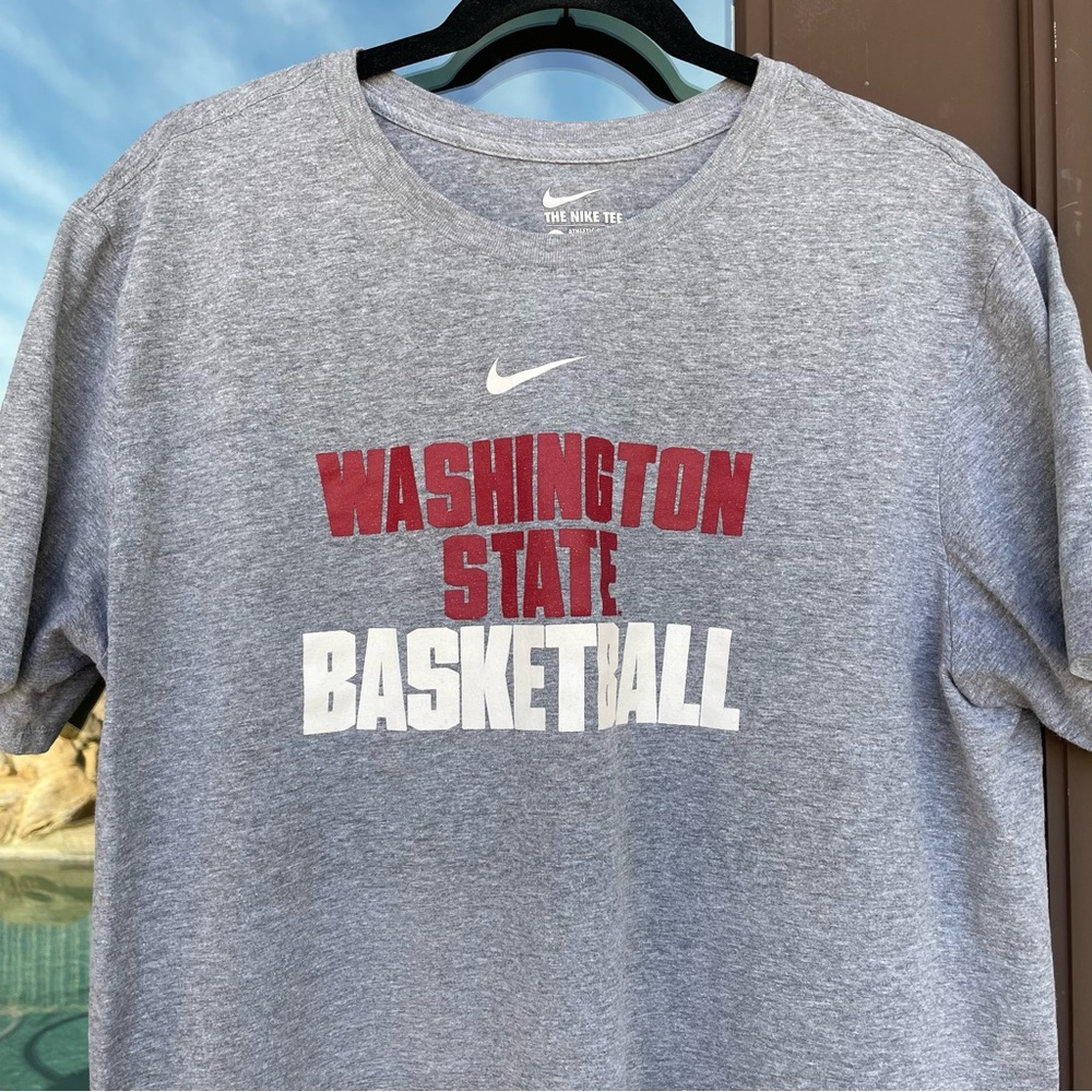Nike Heather Grey Washington State Basketball Graphic Tee XL